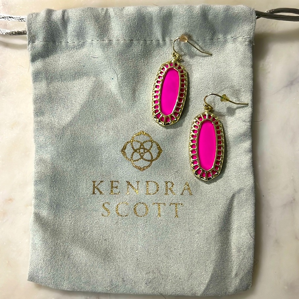 RARE KS ELLE EARRINGS IN PINK MAGNESITE